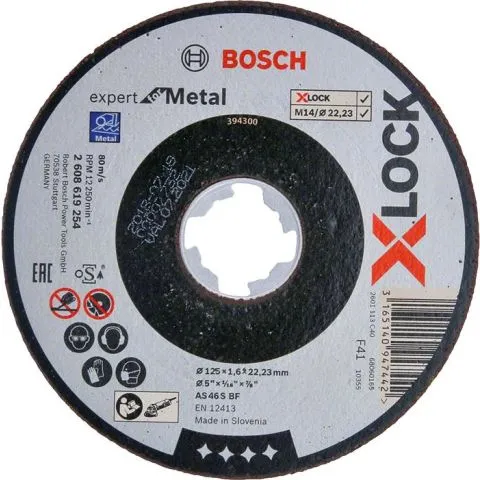 Expert for Metal Bosch Kapskiva med X-LOCK, rak sågning 125 × 1,6 × 22,23 mm Erbjudandepris